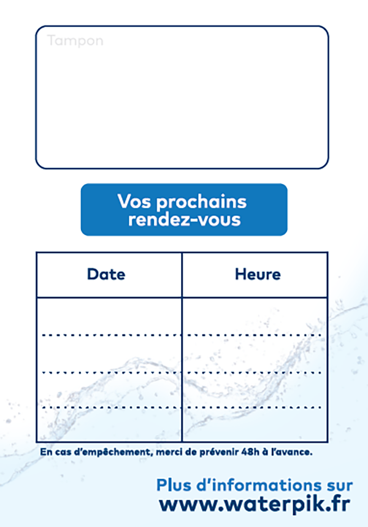 Waterpik Practice Poster