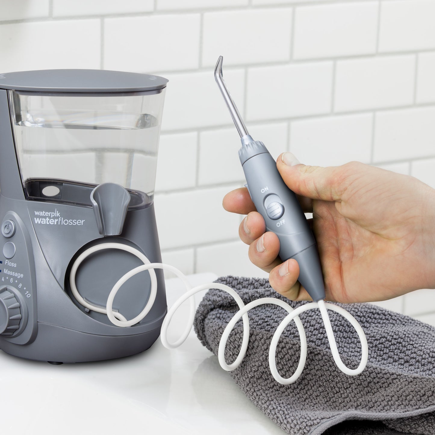 Water Flosser Handle - WP-667 Grey Ultra Professional Water Flosser
