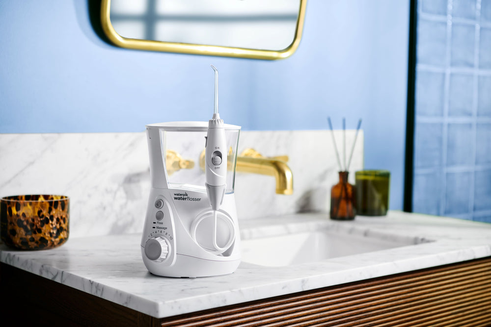 Countertop water flossers